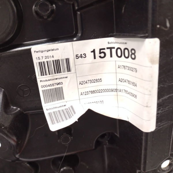 Maquina Vidro Traseiro Direito Mercedes A200 2014 2015