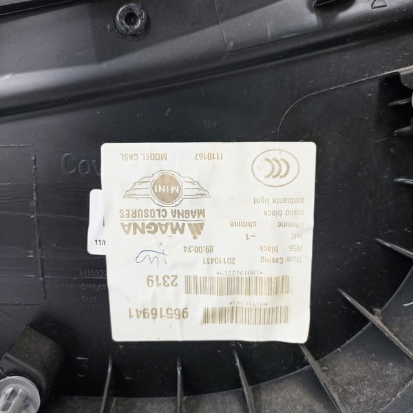 Forro Porta Dianteira Esquerda Mini Cooper S 2012