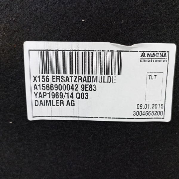 Forro Assoalho Porta Malas Mercedes Gla 200 2016