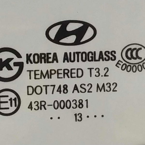 Vidro Porta Traseira Esquerda Hyundai Ix35 2015