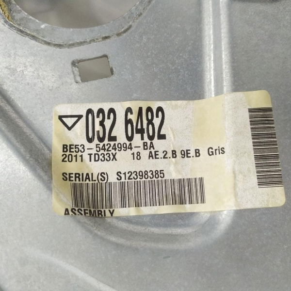 Máquina Vidro Traseiro Direito Ford Fusion 2.5 Sel  2012