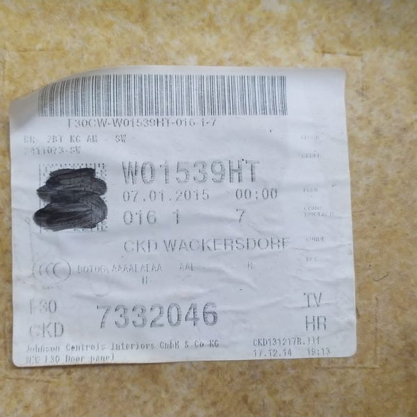 Forro Porta Traseira Direita Bmw 320i 2014