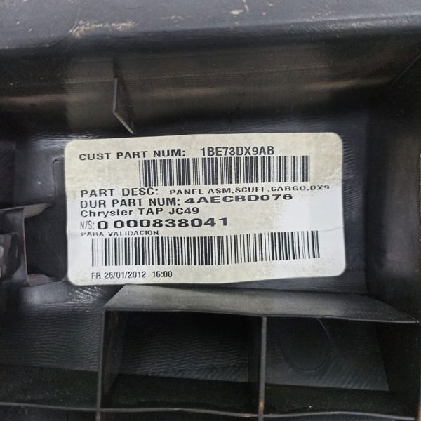 Soleira Porta-malas Fiat Freemont 2.4 2011 2012
