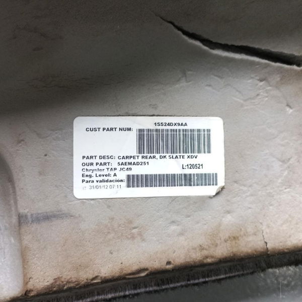Forro Carpete Assoalho Traseiro Fiat Freemont 2013