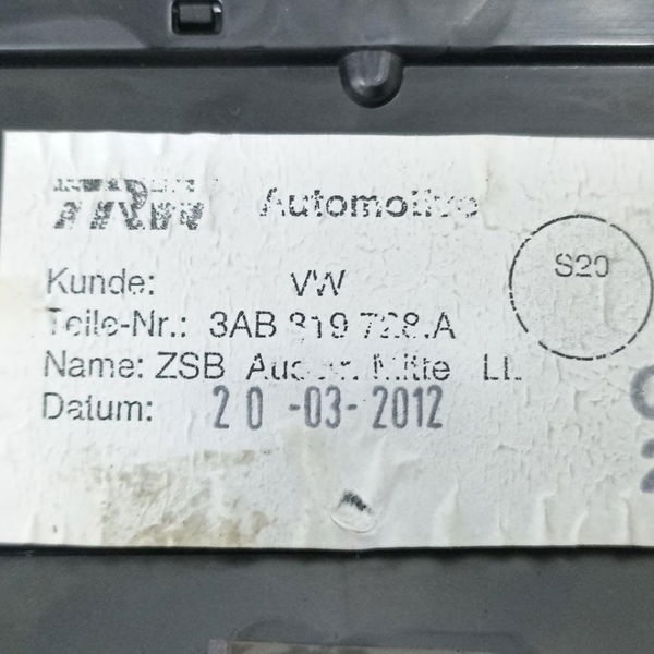 Difusor Ar Central Vw Passat Cc V6 2014 3ab819728a