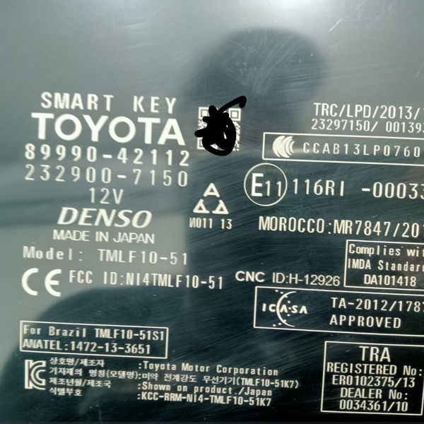 Modulo Eletronico Smart Key Toyota Rav4 2018 2329007150