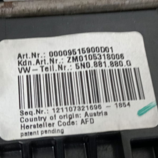 Motor Banco Dianteiro Esquerdo Audi Q3 2015 5n0881880g