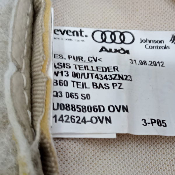 Capa Encosto Banco Traseiro Direito Audi Q3 2012 2013
