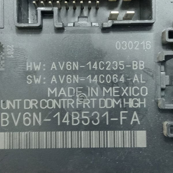 Módulo Conforto Porta Dian Esqu Ford Focus Titanium 2016