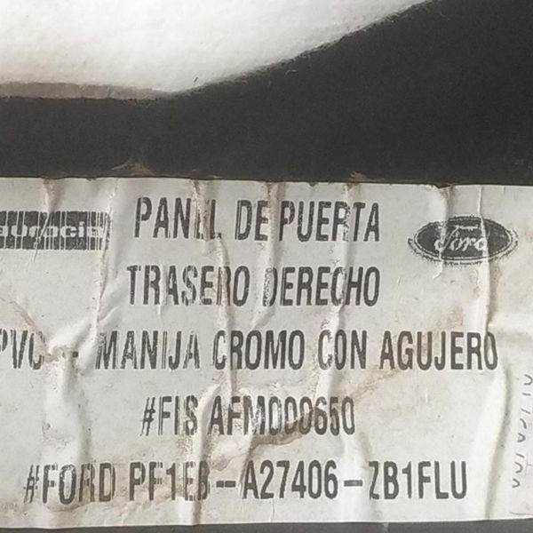 Forro Porta Traseira Direita Ford Focus 2016