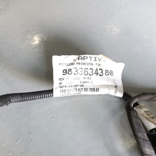 Chicote Caixa Fusível Citroen C4 Cactus 2022 9833634380