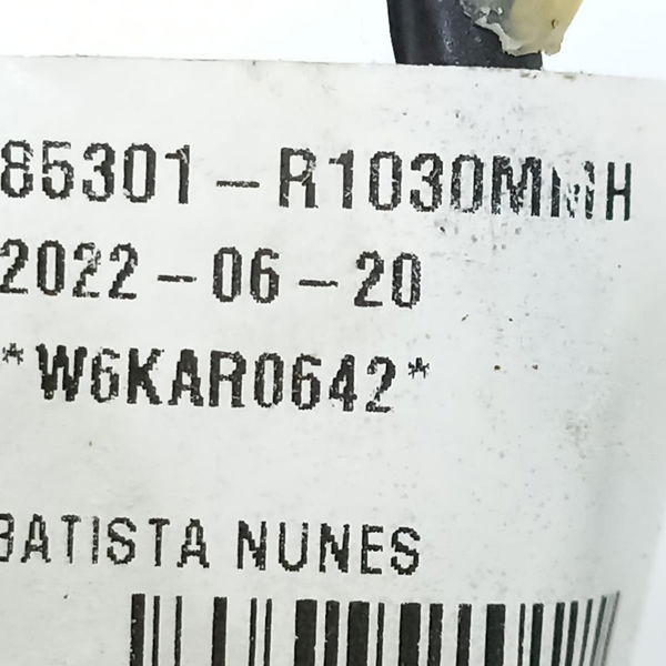 Chicote Forro Teto Hyundai Hb20 1.0 M Comfort 2022