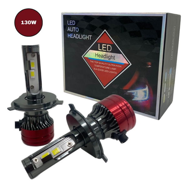 Ultra Led Auto Headlight 130w H4 H7 H8 15000lm 6000k 9v/36v