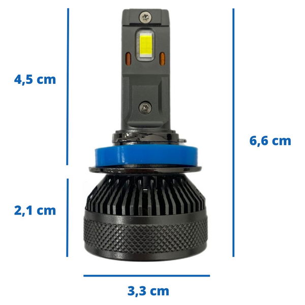 Led Auto Headlights 70w H4 11000lm 6000k 12v