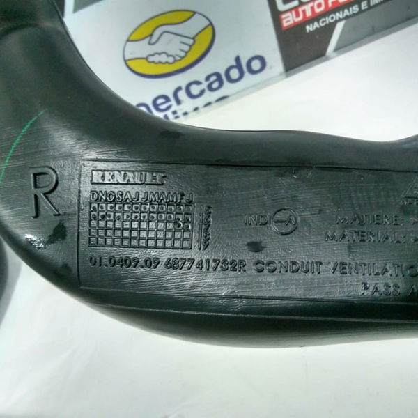 Duto Ar Lado Direito Renault Captur 2018