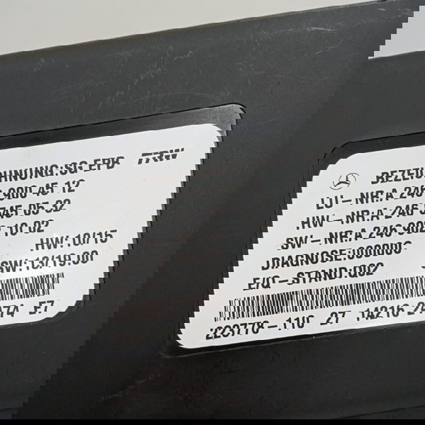 Módulo Freio Mão Mercedes Gla200 2015