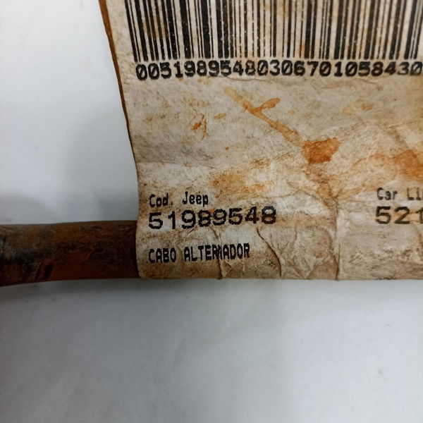 Chicote Cabo Negativo Bateria Fiat Toro Diesel 2017 51989548