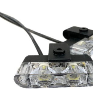 Kit 08 Farois Led Pisca Strobo Automotivo Sinalizacao Rayx