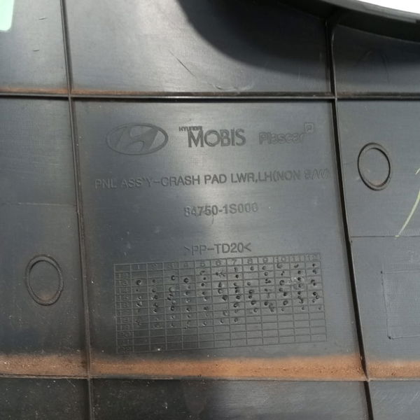 Acabamento Inferior Esquerdo Painel Hyundai Hb20 Hatch 2019