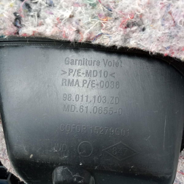Acabamento Forro Porta Malas Peugeot 208 2016 Meia