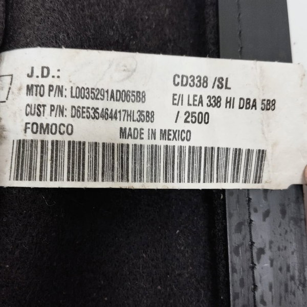 Capa Encosto Banco Dianteiro Esquerdo Ford Fusion 2008 Preto