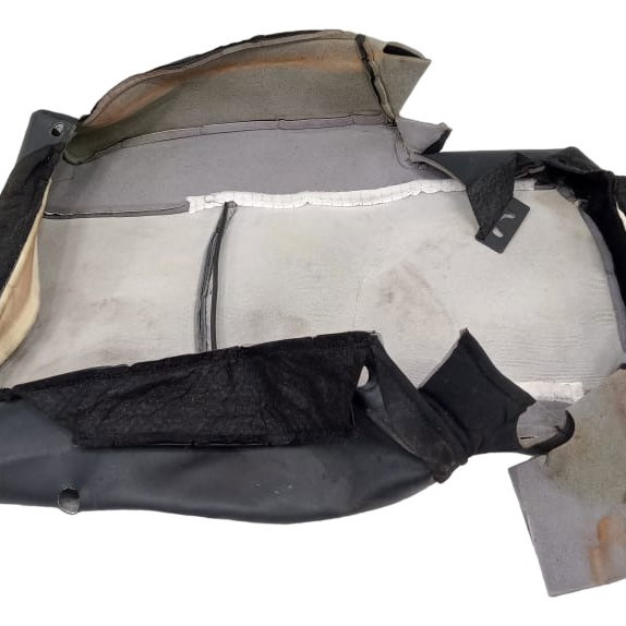 Capa Encosto Banco Traseiro Esquerdo Dodge Journey 2012 Preto