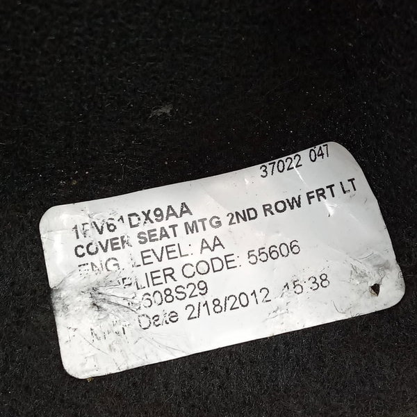 Forro Banco Traseiro Esquerdo Dodge Journey 2012 1bv61dx9aa Preto