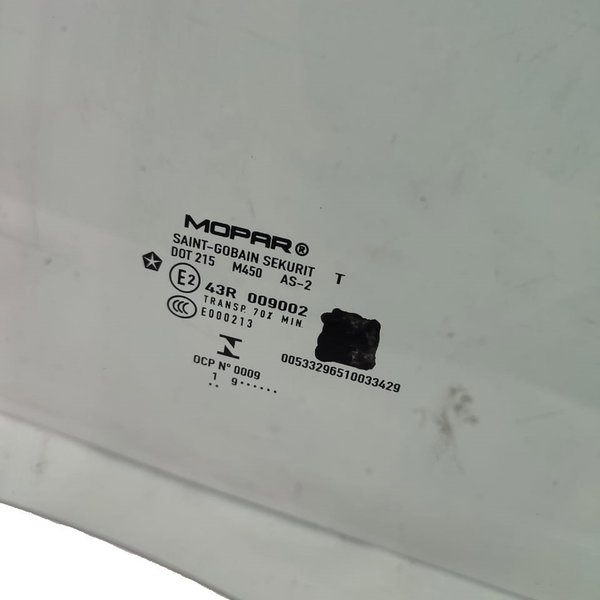 Vidro Porta Traseira Esquerda Jeep Compass Gasolina 2020