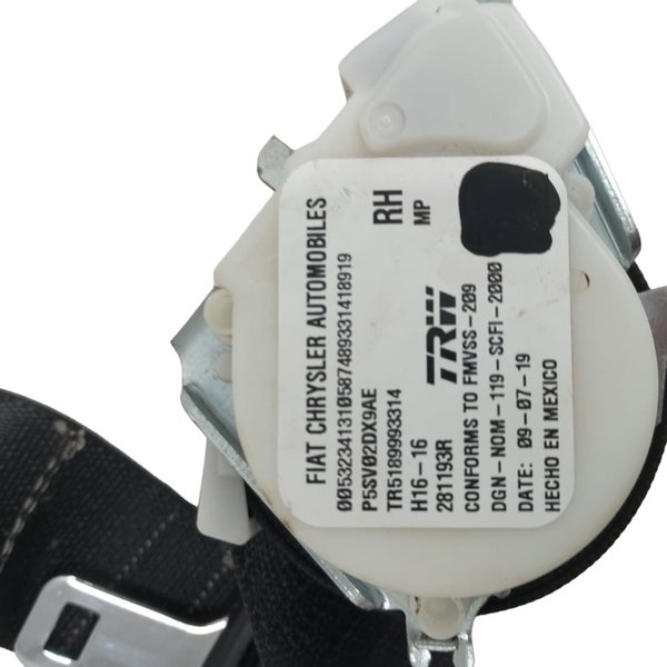 Cinto Traseiro Direito Jeep Compass Gasolina 2020