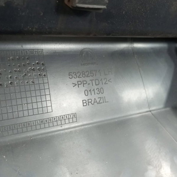 Spoiler Moldura Lateral Esquerdo Jeep Compass Gasolina 2020 Preto