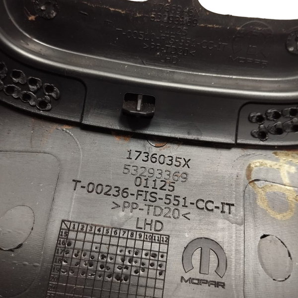 Acabamento Traseiro Console Central Compass 2020 53293369