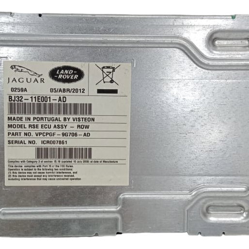 Modulo Tv  Range Rover Sport 5.0 2012 Bj32-11e001-ad Prata