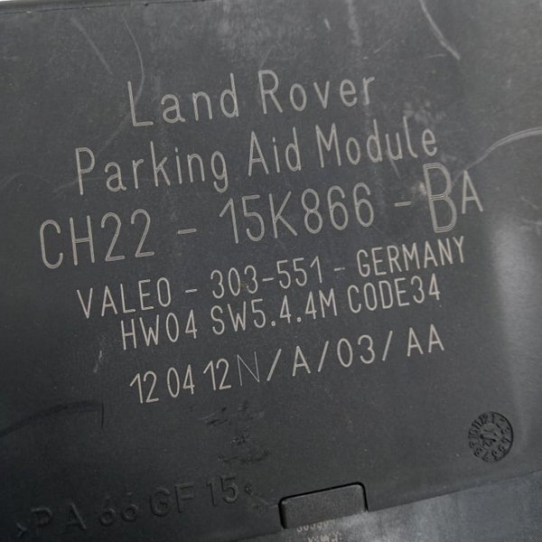 Módulo Estacionamento Range Rover Sport 5.0 2012  Preto