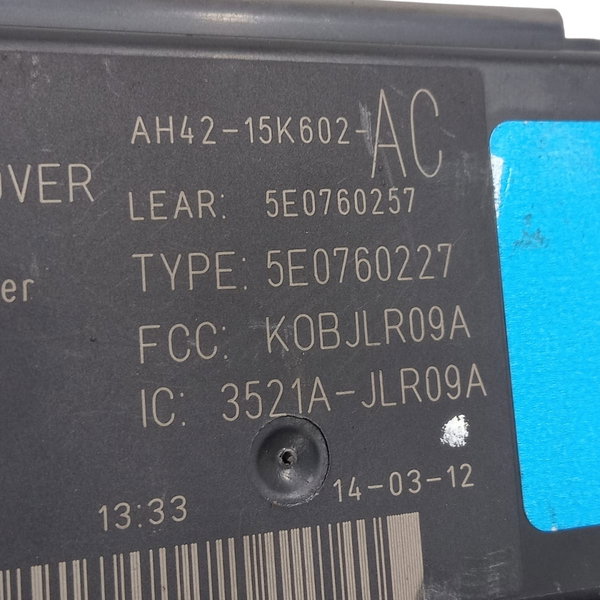 Modulo Alarme Range Rover Sport 5.0 2012 Ah42-15k602-ac