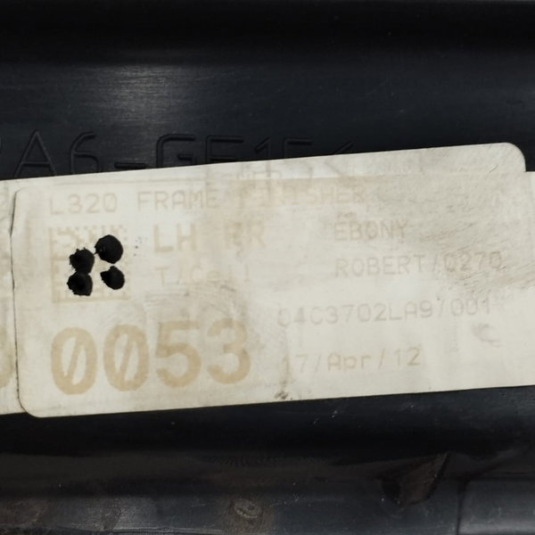 Guarnição Porta Traseira Esquerda Range Rover Sport 5.0 2012 Preto