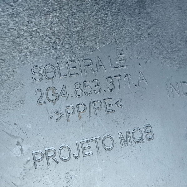 Soleira Esquerda Vw Nivus 1.0 Comfortline 2022 Preto