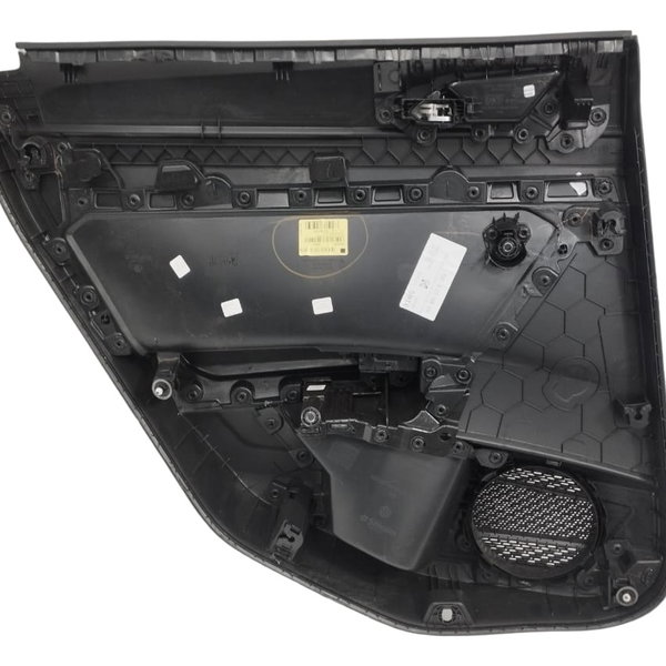 Forro Porta  Vw Nivus 1.0 Comfort 2022 Traseira Direita Preto Animal Print