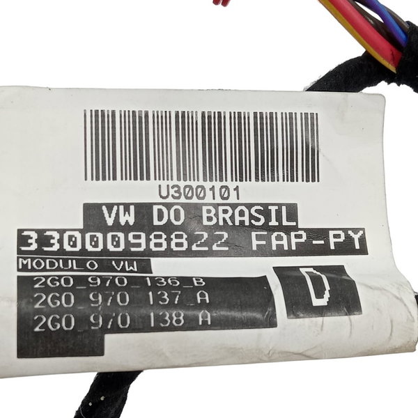 Chicote Porta Traseira Direita Vw Nivus 1.0 Comfortline 2022
