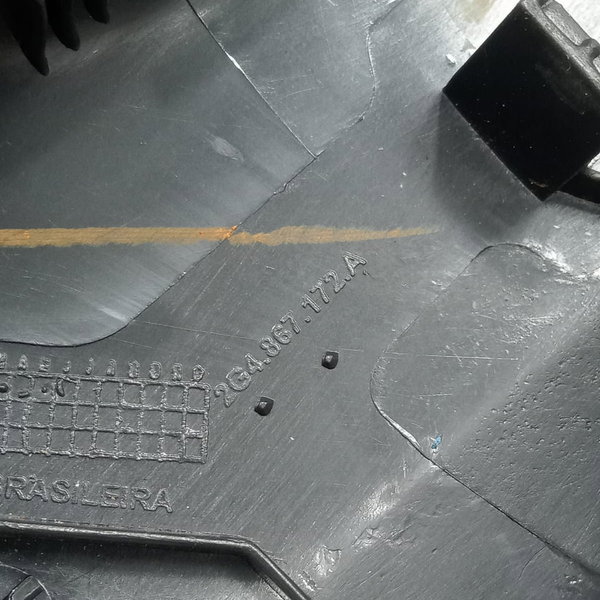 Acabamento Puxador Porta Traseira Direita Vw Nivus 1.0 2022 Preto