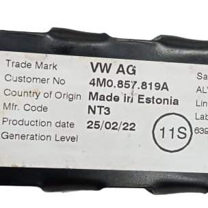 Regulador Altura Cinto Diantei Esq Vw Nivus Comfortline 2022
