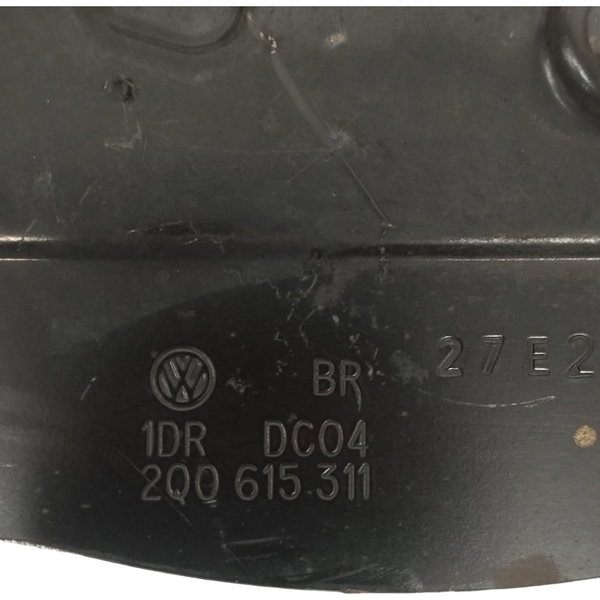 Defletor Disco Dianteiro Esquerdo Vw Nivus 1.0 Comfort 2022 Preto