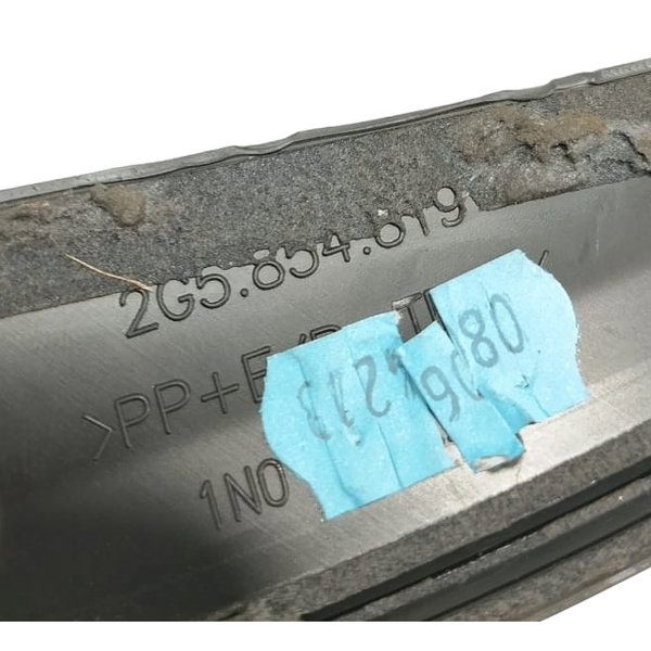 Acabamento Moldura Porta Traseira Esquerda Vw Nivus 1.0 2022 Preto