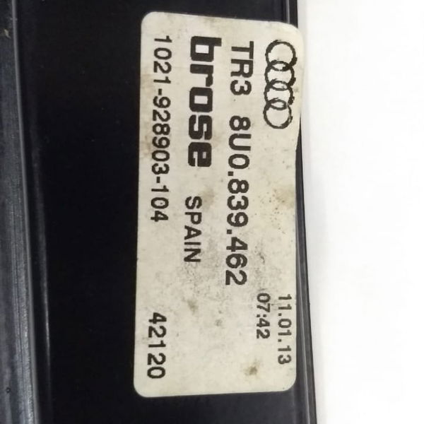 Maquina Vidro Tras. D Audi Q3 2.0 2013 8u0839462