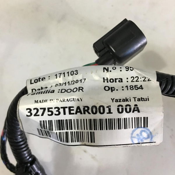 Chicote Da Porta Tras. Direito Honda Civic G10 2017 Touring