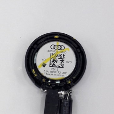 Tweeter Alto Falante Porta Traseira Direita Q3 2013  Preto