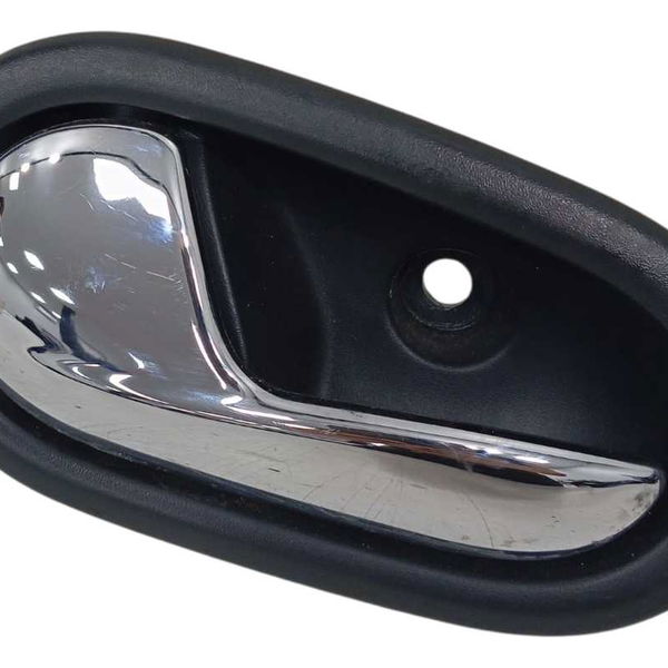 Maçaneta Interna Porta Traseira Esq Renault Sandero 2018 Preto Traseira