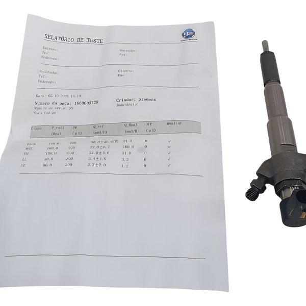 Bico Injetor Testado Nissan Frontier 2022 N1 220v