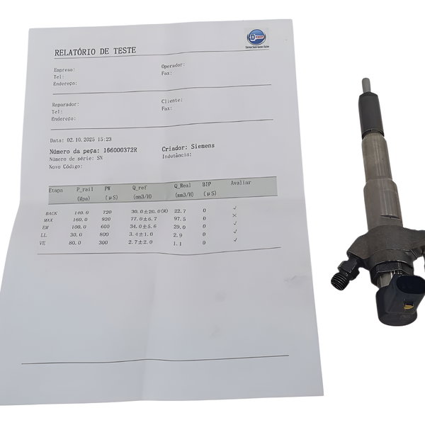 Bico Injetor Testado Nissan Frontier 2022 N2 220v