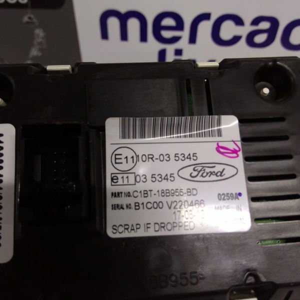 Display Computador Bordo Ford New Fiesta Titanium 2014
