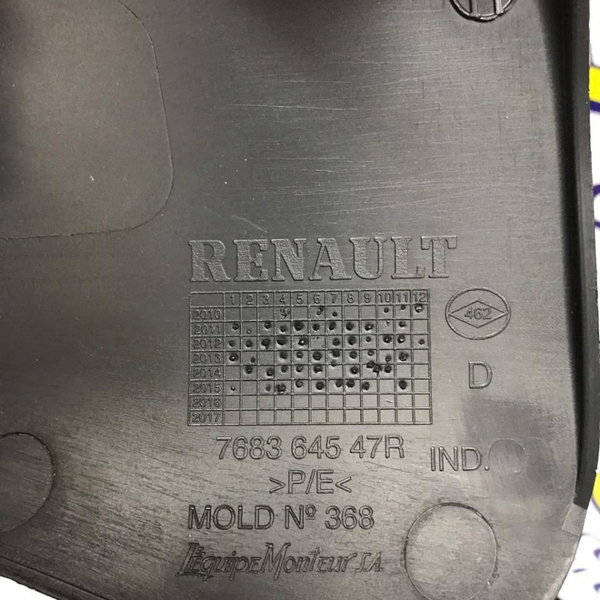 Acabamento Soleira Inferior Direita Renault Fluence 2016